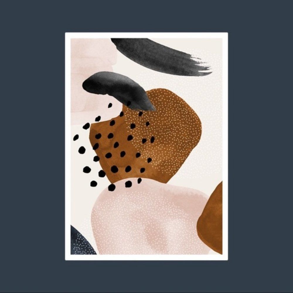 Modern minimalist boho abstract wall art print